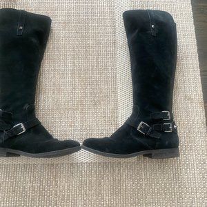 Black suede Marc Fisher size 7.5 boots